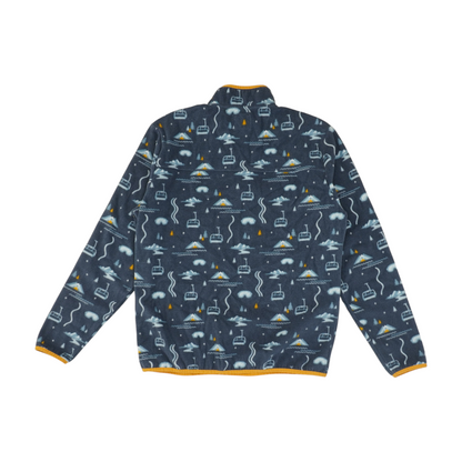Navy Graphic 1/4 Zip Pullover