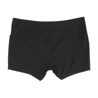 Black Solid Active Shorts