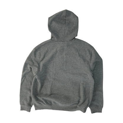 Gray Solid Hoodie Pullover