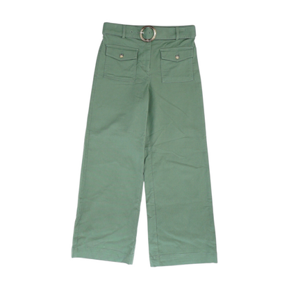 Green Petite Wide Leg Pants