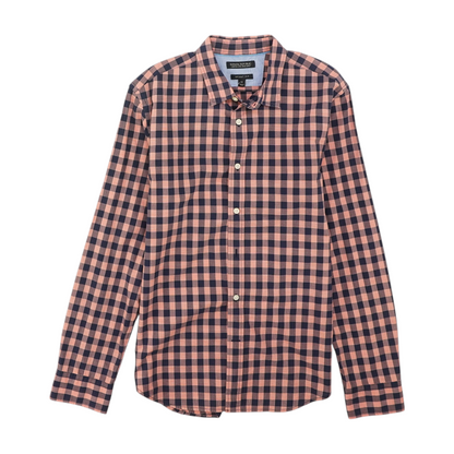 Pink Check Long Sleeve Button Down