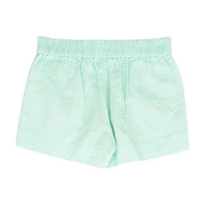 Green Solid Shorts