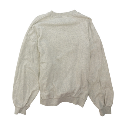 Gray Solid Sweatshirt Pullover