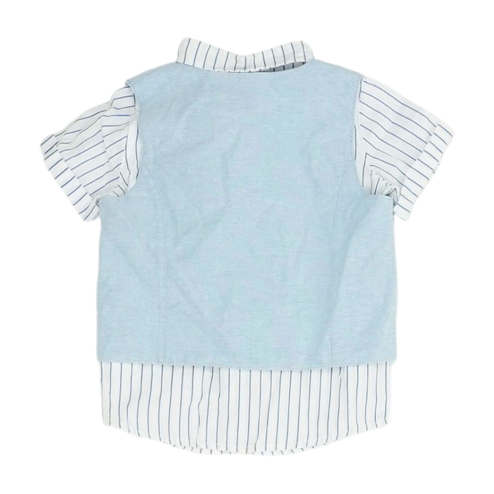 H&M Blue Striped Short Sleeve Set – Image 2