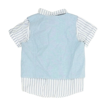 H&M Blue Striped Short Sleeve Set – Image 2