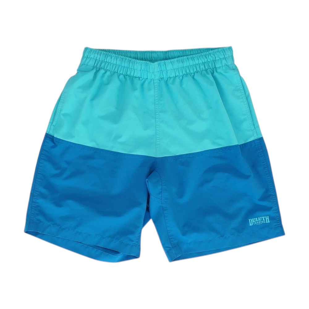 Blue Color Block Swim Bottom