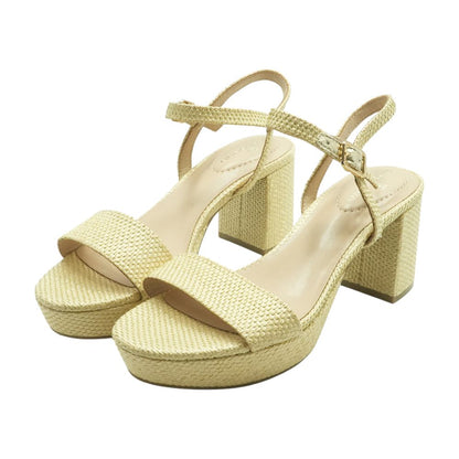 Gold Block Heels