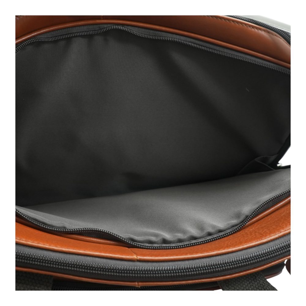 Augus Brown 19" Dual Zipper Laptop Messenger Bag Laptop Bag – Image 3