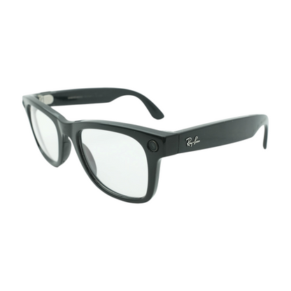 Black Wayfarer Smart Glasses
