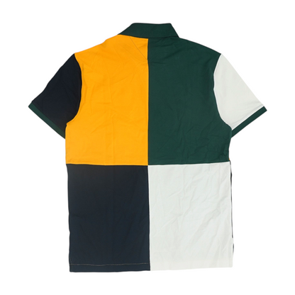 Multi Color Block Short Sleeve Polo