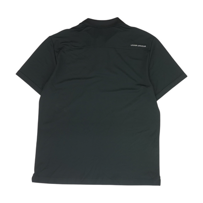 Black Solid Short Sleeve Polo