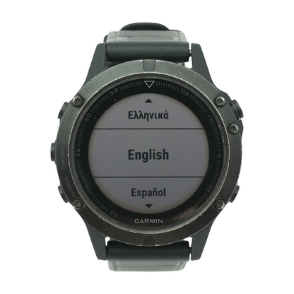 47mm Fenix 5 Black Smartwatch Black Band M/L
