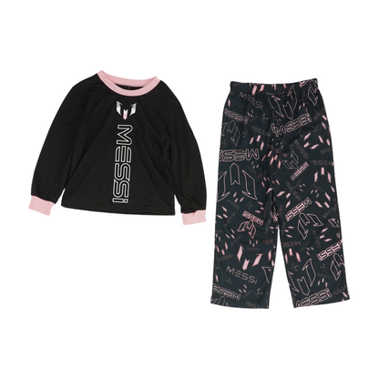 Black Graphic Pajama Set