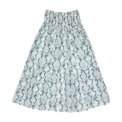 White Floral Maxi Skirt