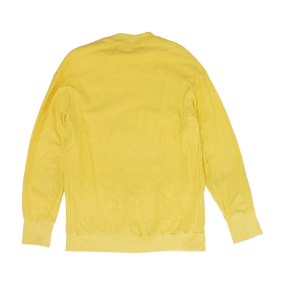 Yellow Solid Sweatshirt Pullover