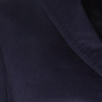 Navy Cashmere Blend Solid Coat