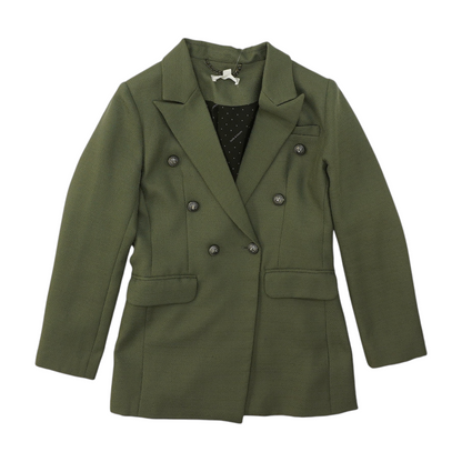 Green Solid Blazer