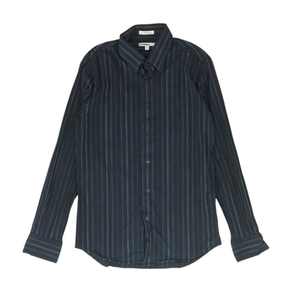 Black Striped Long Sleeve Button Down