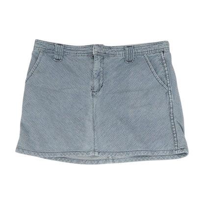 Blue Striped Mini Skirt