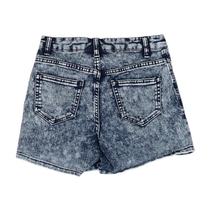Black Solid Shorts