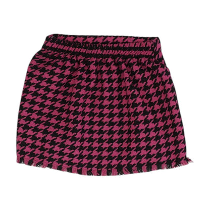 Pink Houndstooth Skirt