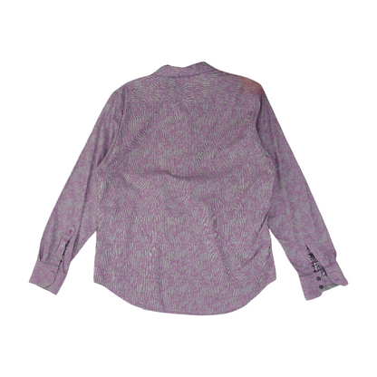 Magenta Striped Long Sleeve Button Down