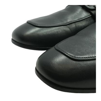 Black Moccasin with Gancini Ornament