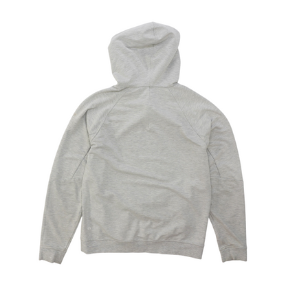Gray Solid Hoodie Pullover