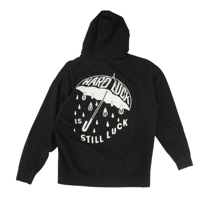 Black Solid Hoodie Pullover