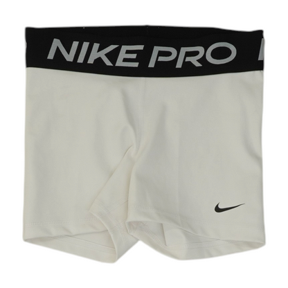 White Solid Active Shorts