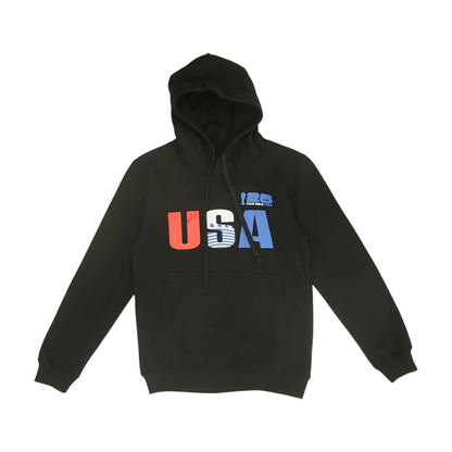Black Solid Hoodie Pullover