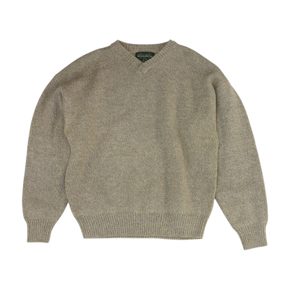 Tan Solid Pullover Sweater