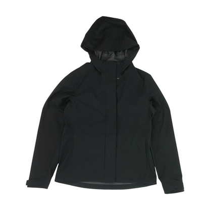 Black Solid Rain Jacket