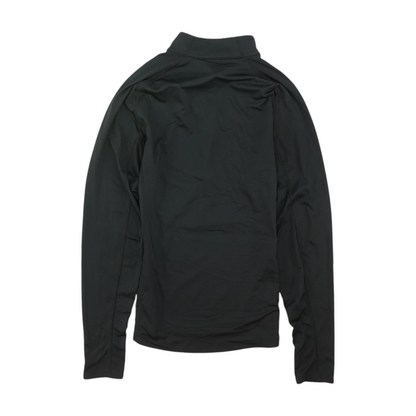 Black Solid 1/4 Zip Pullover
