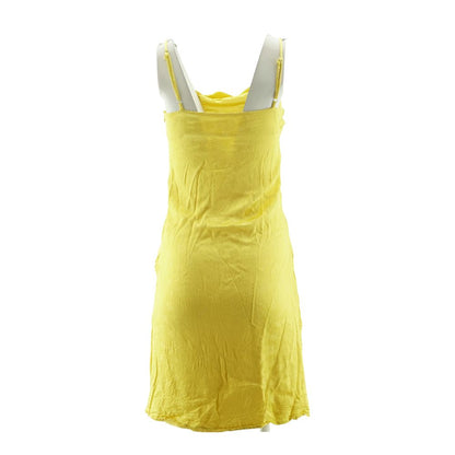 Yellow Floral Midi Dress
