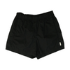 Black Solid Active Shorts