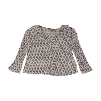 Purple Floral Blouse
