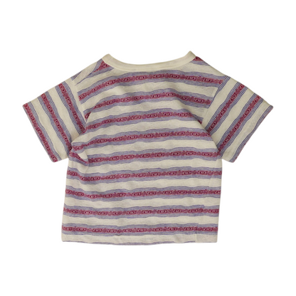 Vintage White Striped T-Shirt