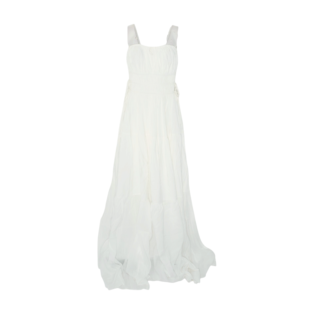 White Maternity Maxi Dress