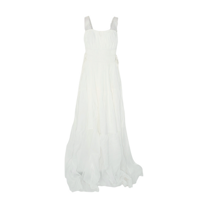 White Maternity Maxi Dress