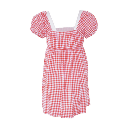 Red Check Mini Dress