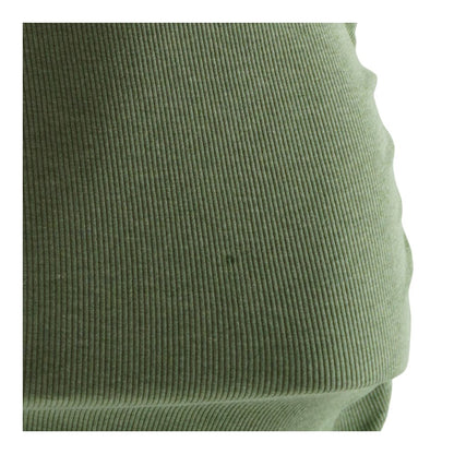 Green Solid Midi Dress