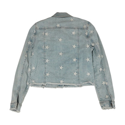 Blue Graphic Denim Jacket