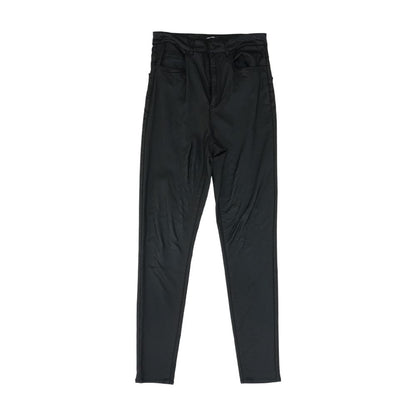 Black Solid Chino Pants