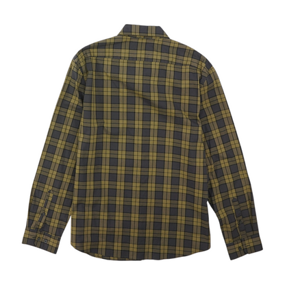 Gray Plaid Long Sleeve Button Down
