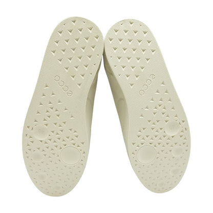 Beige Leather Lace Up Casual Shoes