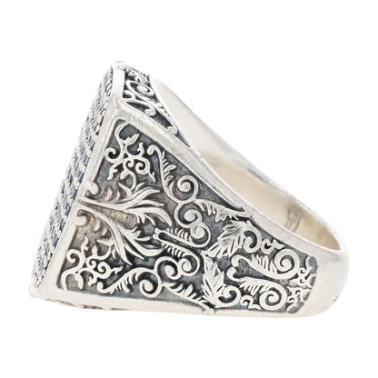 Sterling Silver Victory Signet Ring