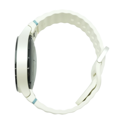 40mm Galaxy Watch7 Silver Smartwatch White Band Small
