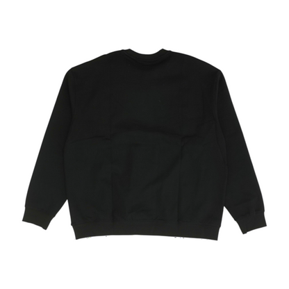 Black Solid Sweatshirt Pullover
