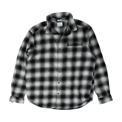 Black Plaid Flannel Button Down